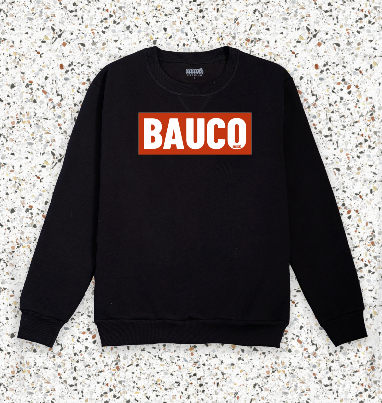 Felpa Nera Premium Bauco