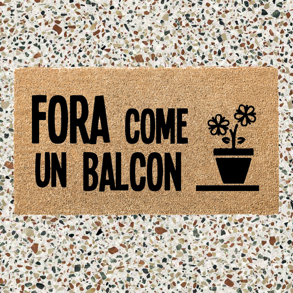 Zerbino in cocco 70x40 FORA COME UN BALCON