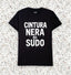 T-Shirt Nera Premium Cintura Nera di Sudo