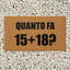 Zerbino in cocco 70x40 QUANTO FA 15+18?