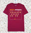 T-Shirt Bordeaux PREMIUM SPRITZ INVADERS