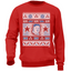 Felpa Rossa Unisex Natale Kim