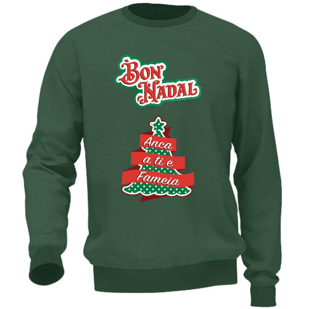 Felpa Unisex BON NADAL ANCA A TI E FAMEIA