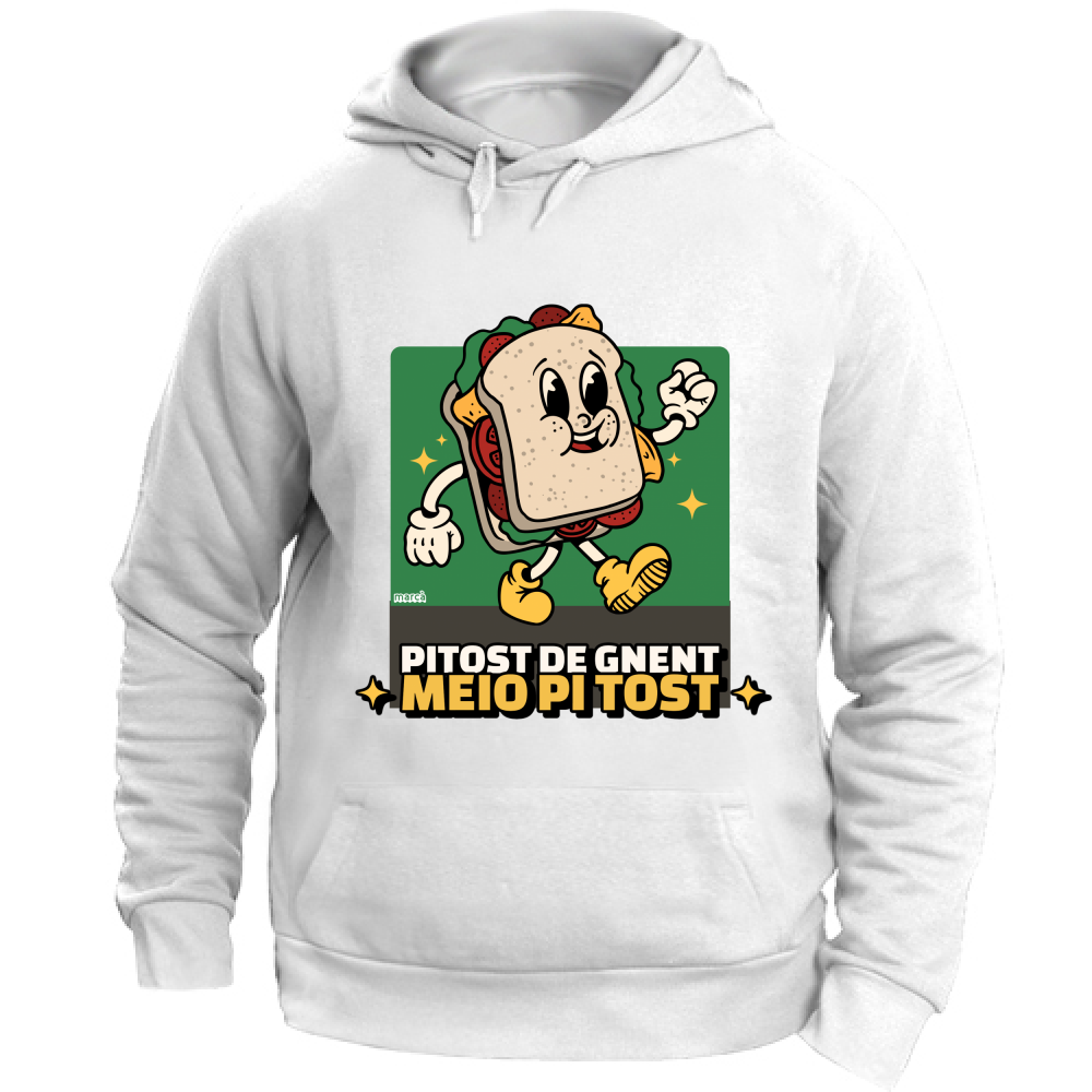 Felpa Unisex con Cappuccio PITOST DE GNENT MEIO PI TOST