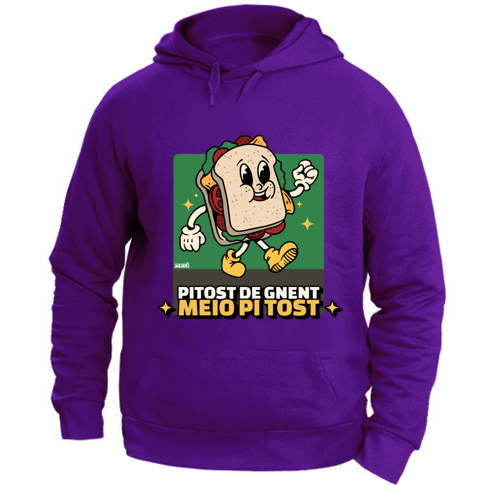Felpa Unisex con Cappuccio PITOST DE GNENT MEIO PI TOST