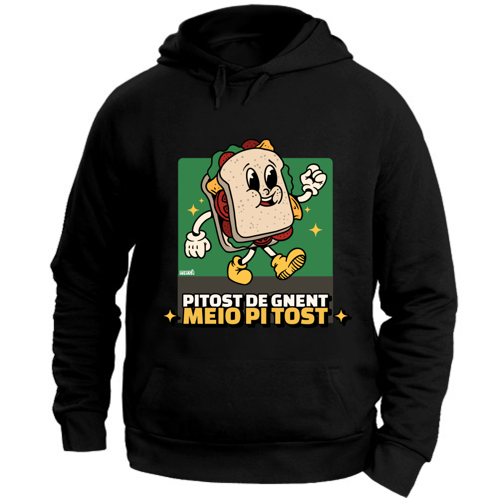 Felpa Unisex con Cappuccio PITOST DE GNENT MEIO PI TOST