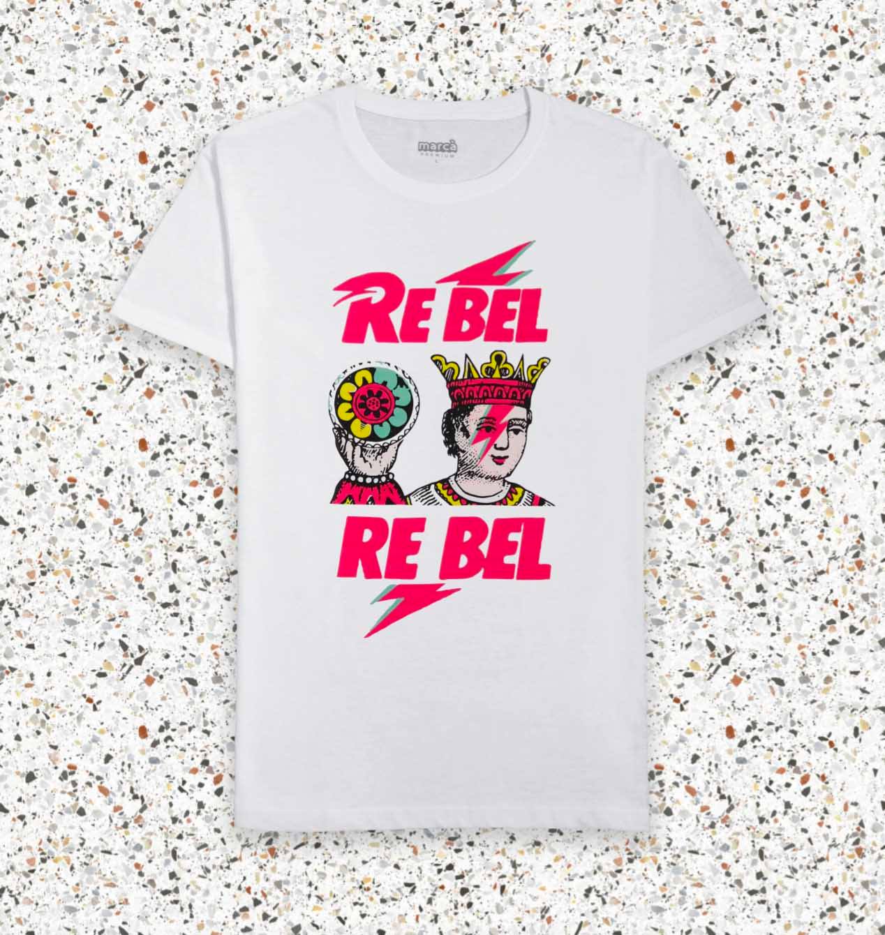 T-Shirt Bianca Re Bel Premium