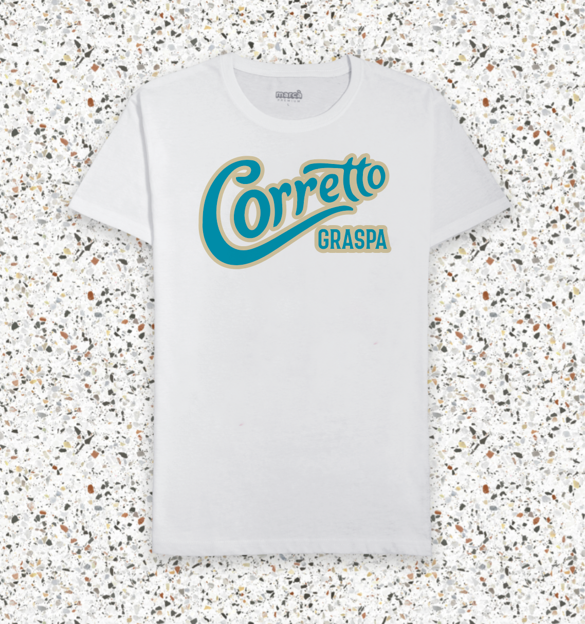 T-Shirt Bianca Corretto Graspa Premium