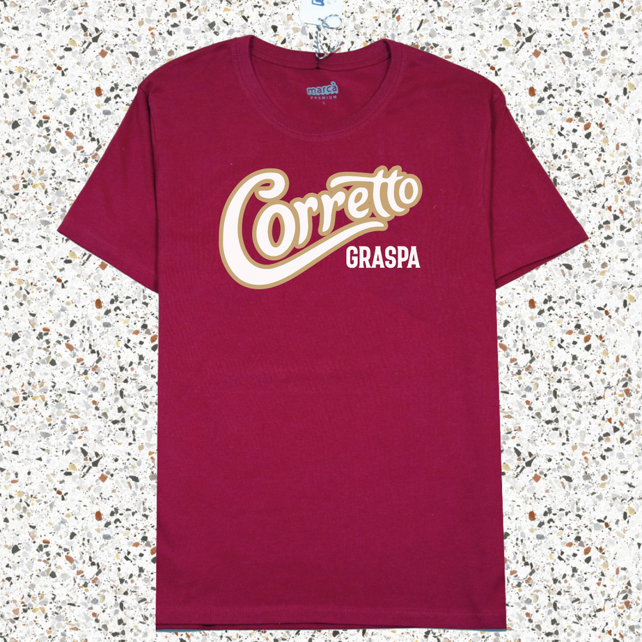 T-Shirt Bordeaux Corretto Graspa Premium