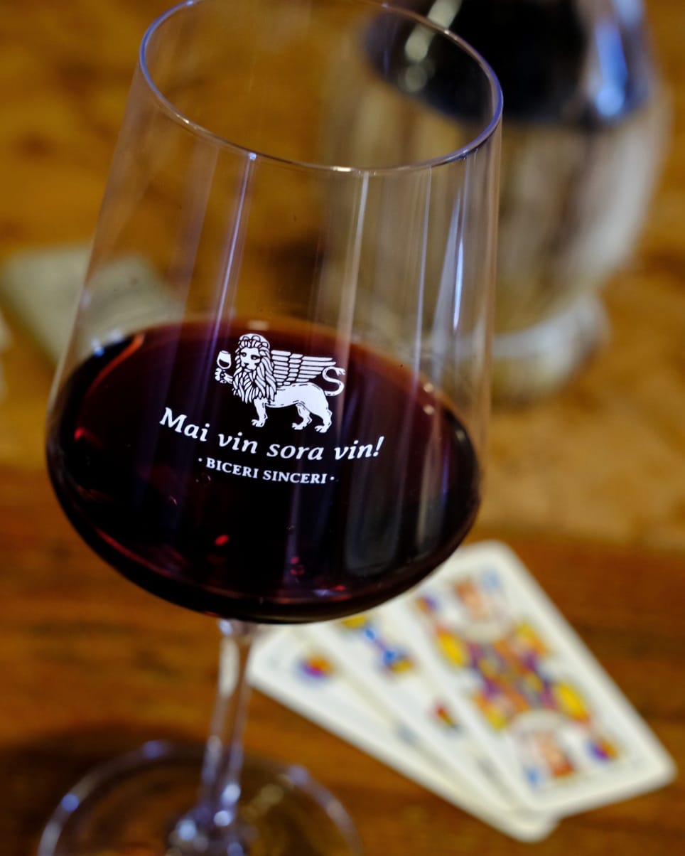 BICERI SINCERI - Confezione da 6 calici in cristallo con scritte in veneto