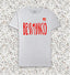 T-Shirt Bianca PREMIUM BEVI MANCO con scritta Rossa