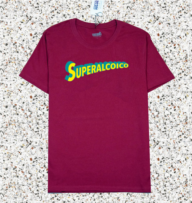 T-Shirt bordeaux SUPERALCOICO