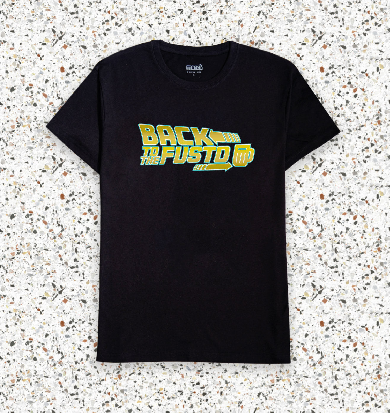 T-Shirt Nera PREMIUM BACK TO THE FUSTO