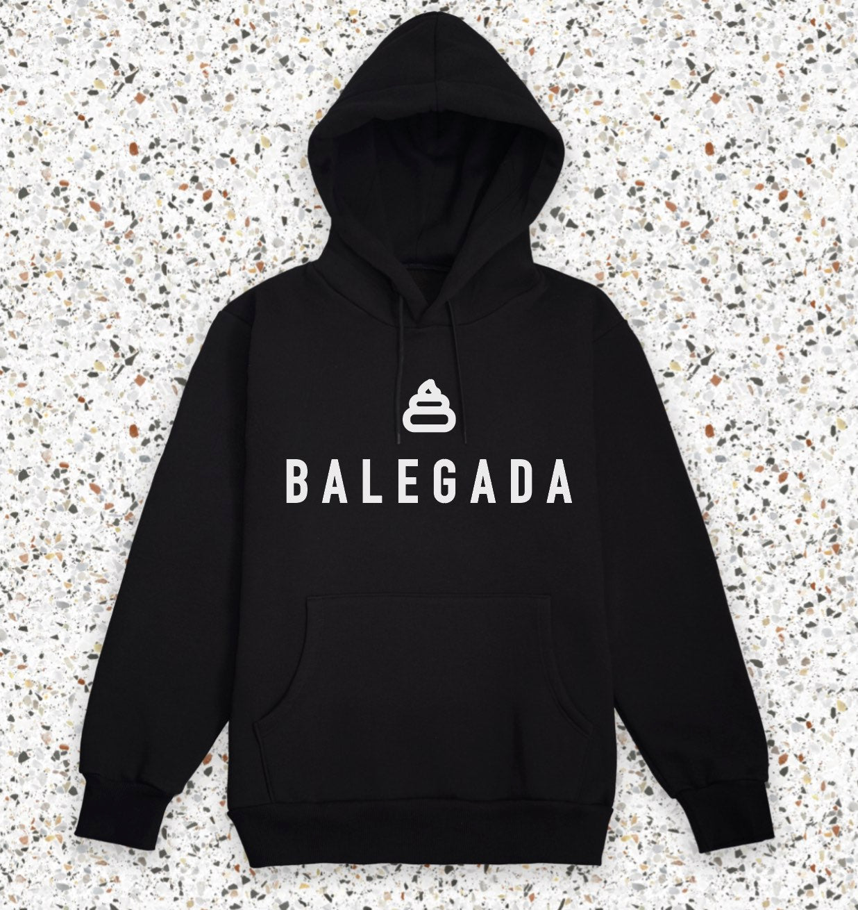 Felpa Nera con cappuccio Premium BALEGADA Immagine principale del prodotto
