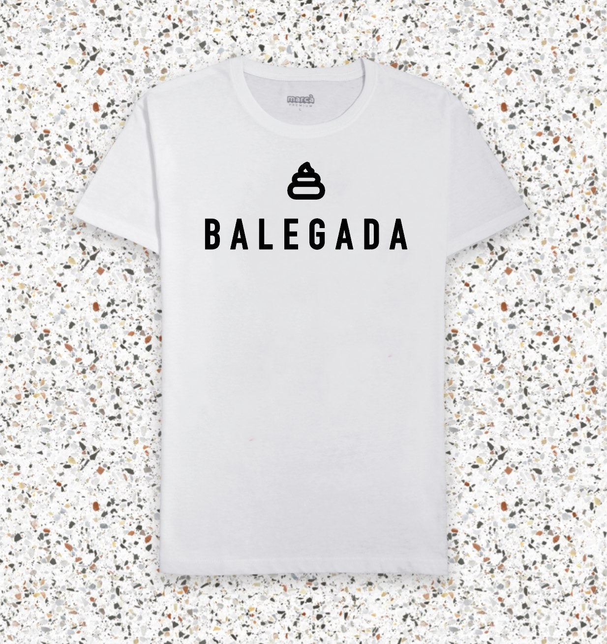 T-Shirt Bianca PREMIUM BALEGADA Immagine principale del prodotto