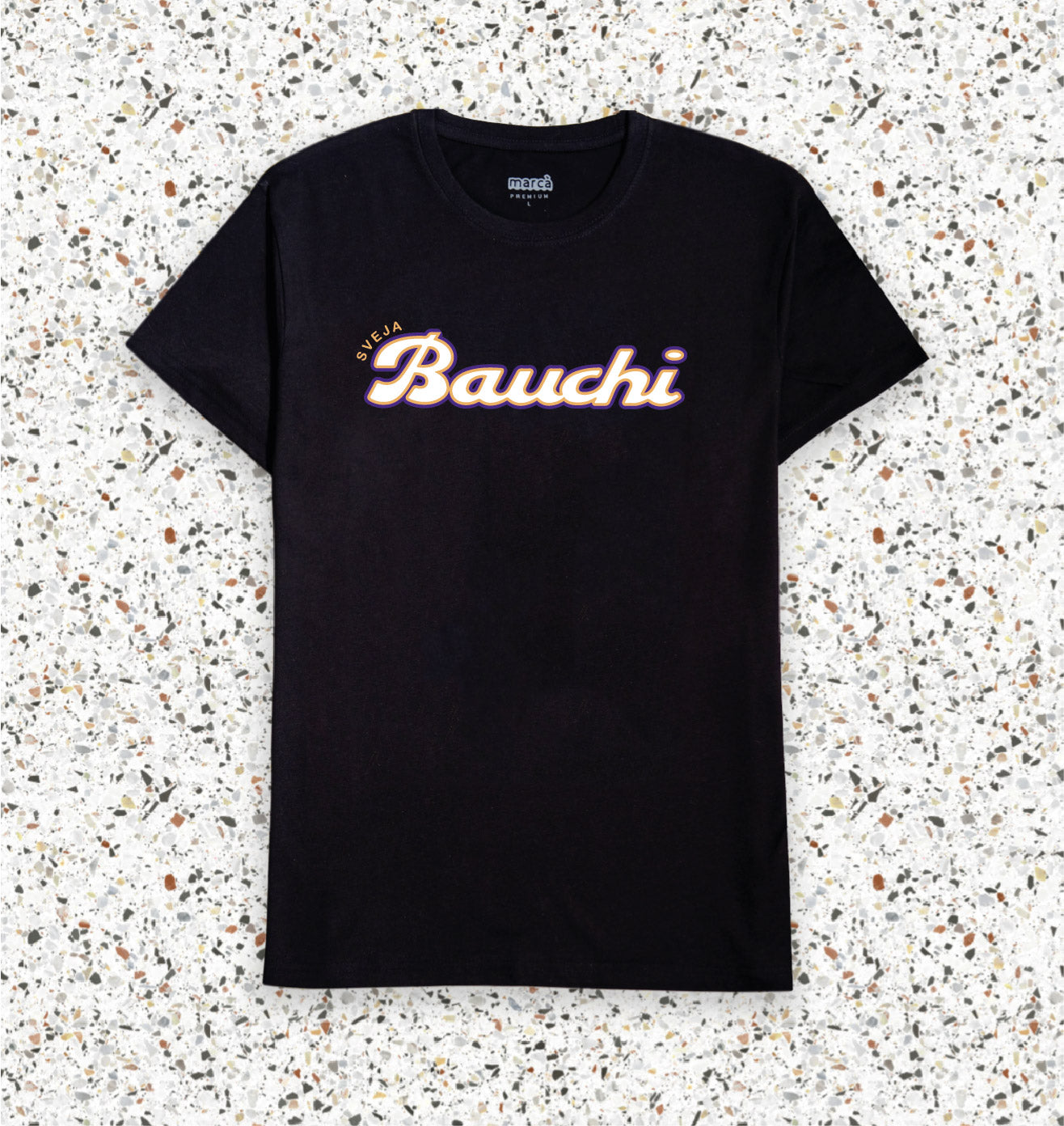 T-Shirt Nera PREMIUM BAUCHI Immagine principale del prodotto
