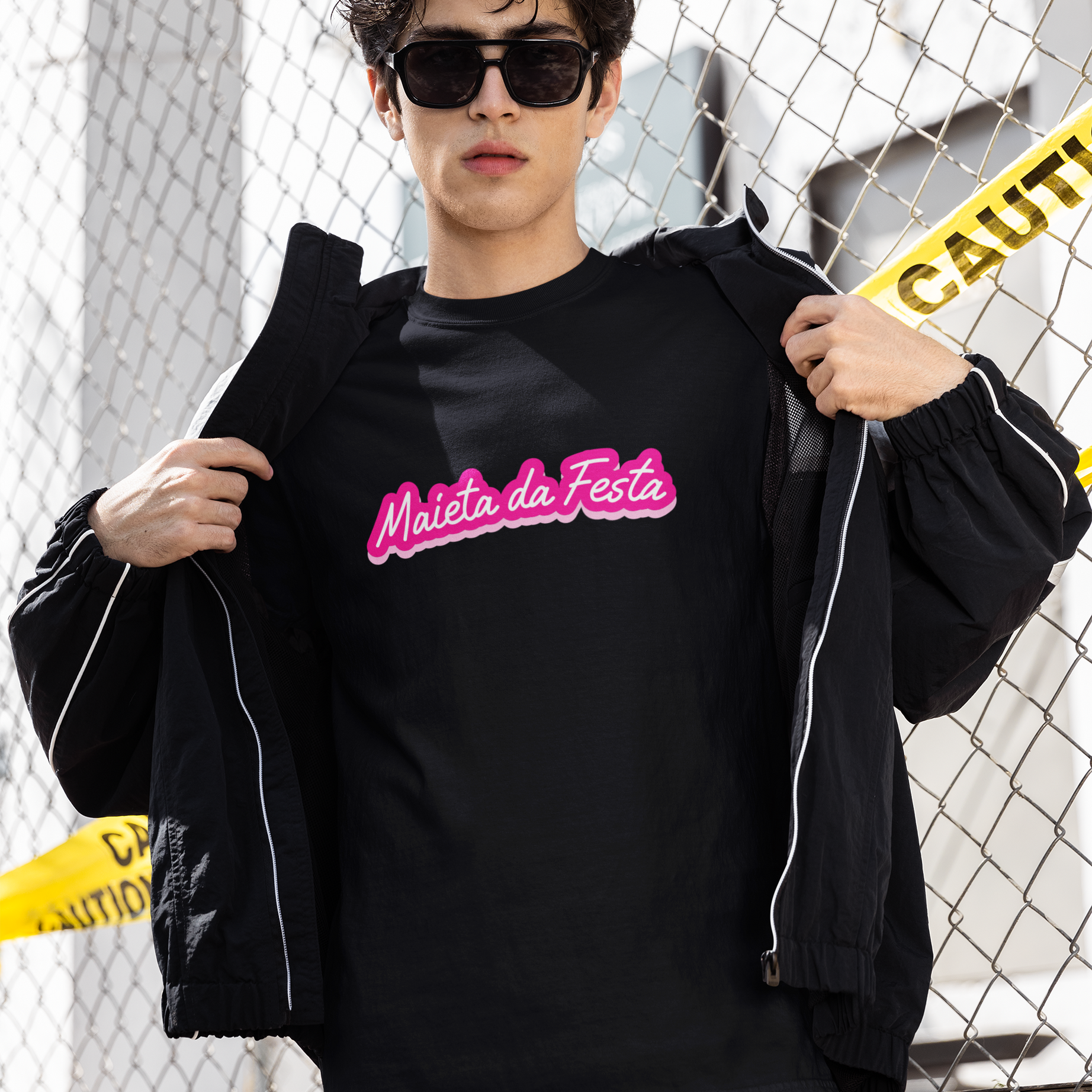 T-Shirt Nera Premium Maieta da Festa