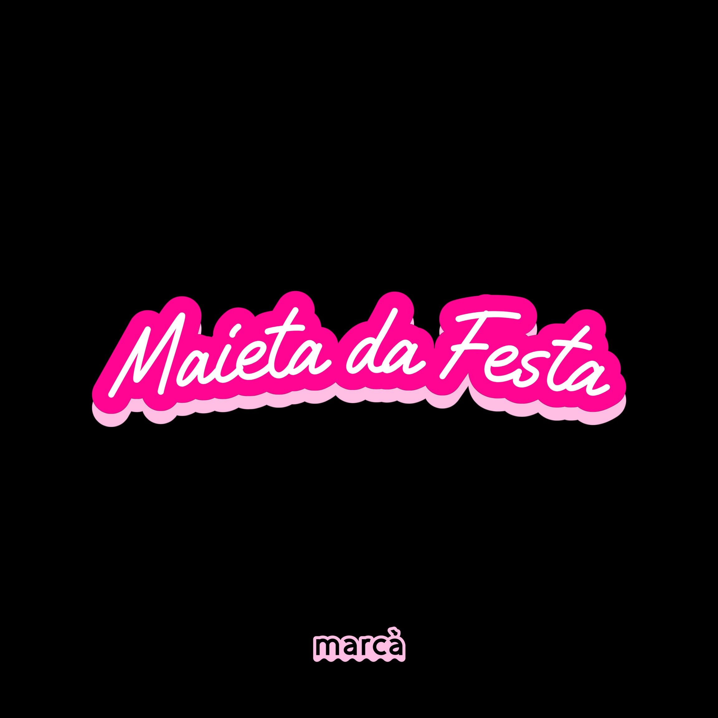 T-Shirt Nera Premium Maieta da Festa