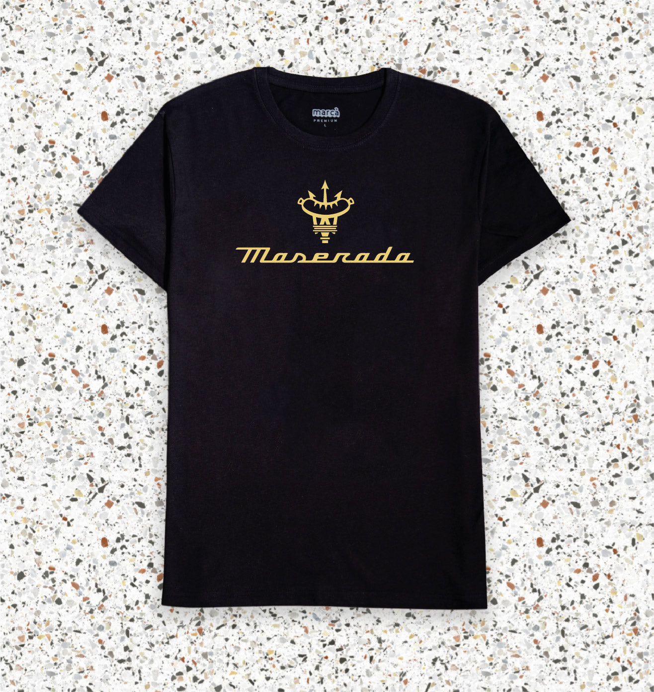 T-Shirt Nera PREMIUM MASERADA