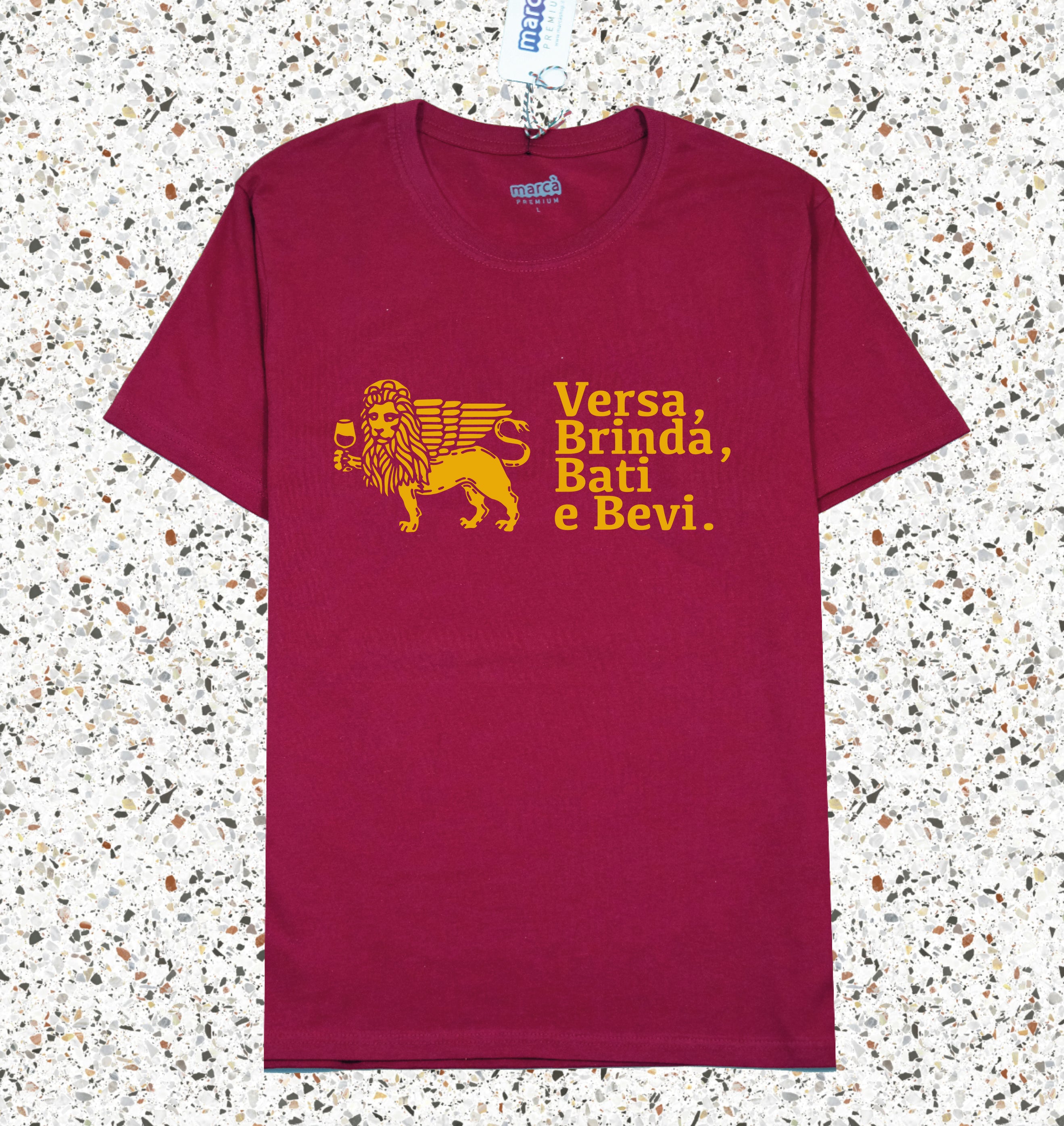 T-Shirt Bordeaux Premium Versa logo grande