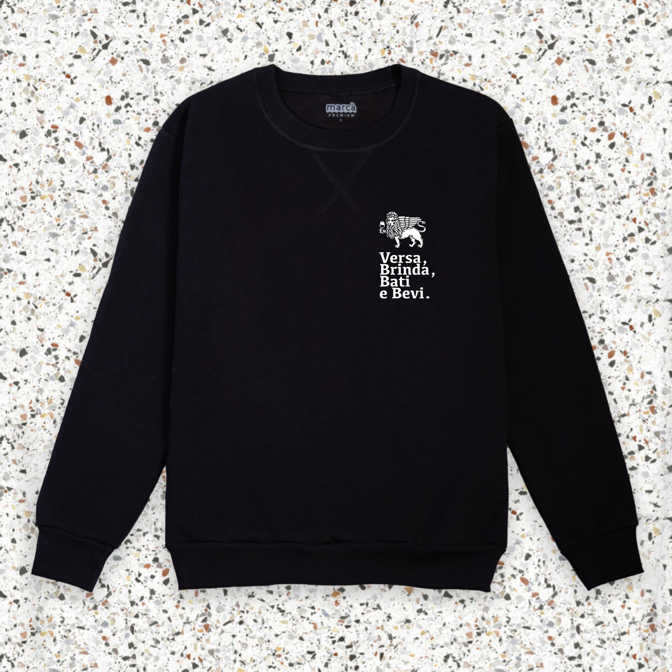 Felpa Marcà Premium Versa logo piccolo