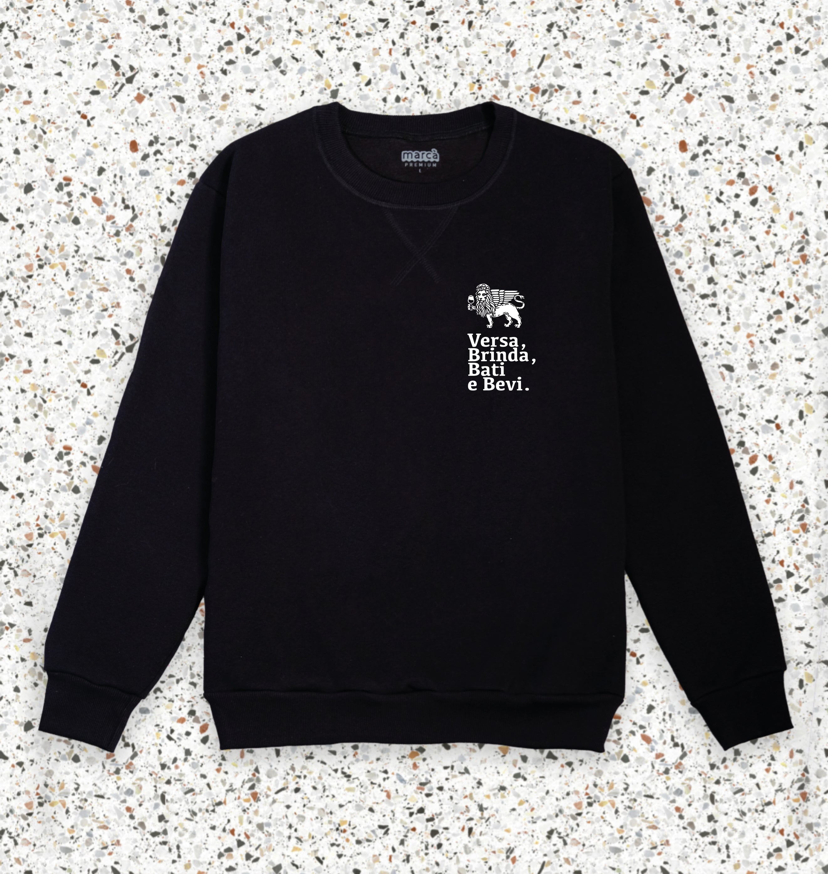 Felpa Marcà Premium Versa logo piccolo