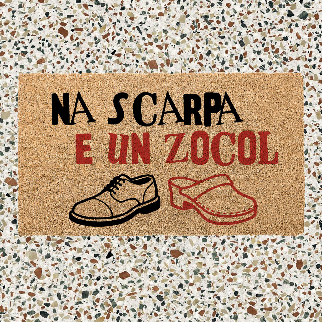 Zerbino in cocco 70x40 NA SCARPA E UN ZOCOL