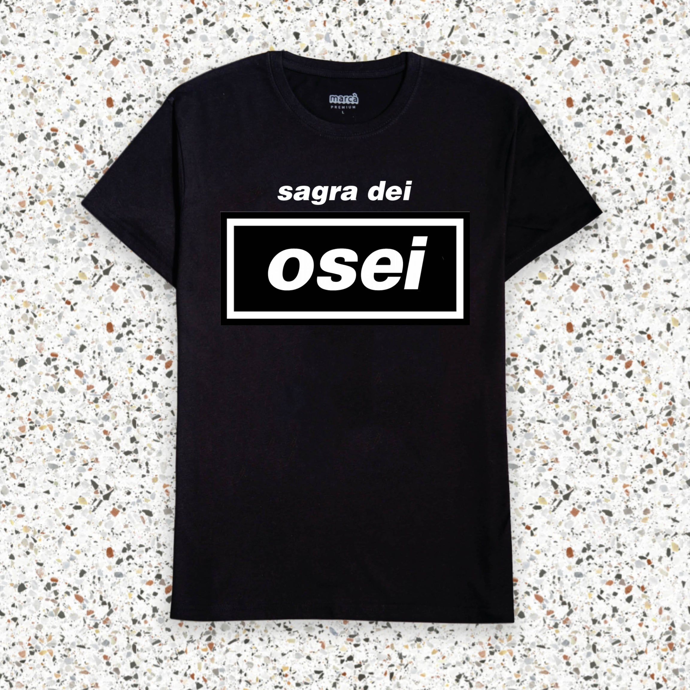 T-Shirt Nera Premium Sagra dei Osei