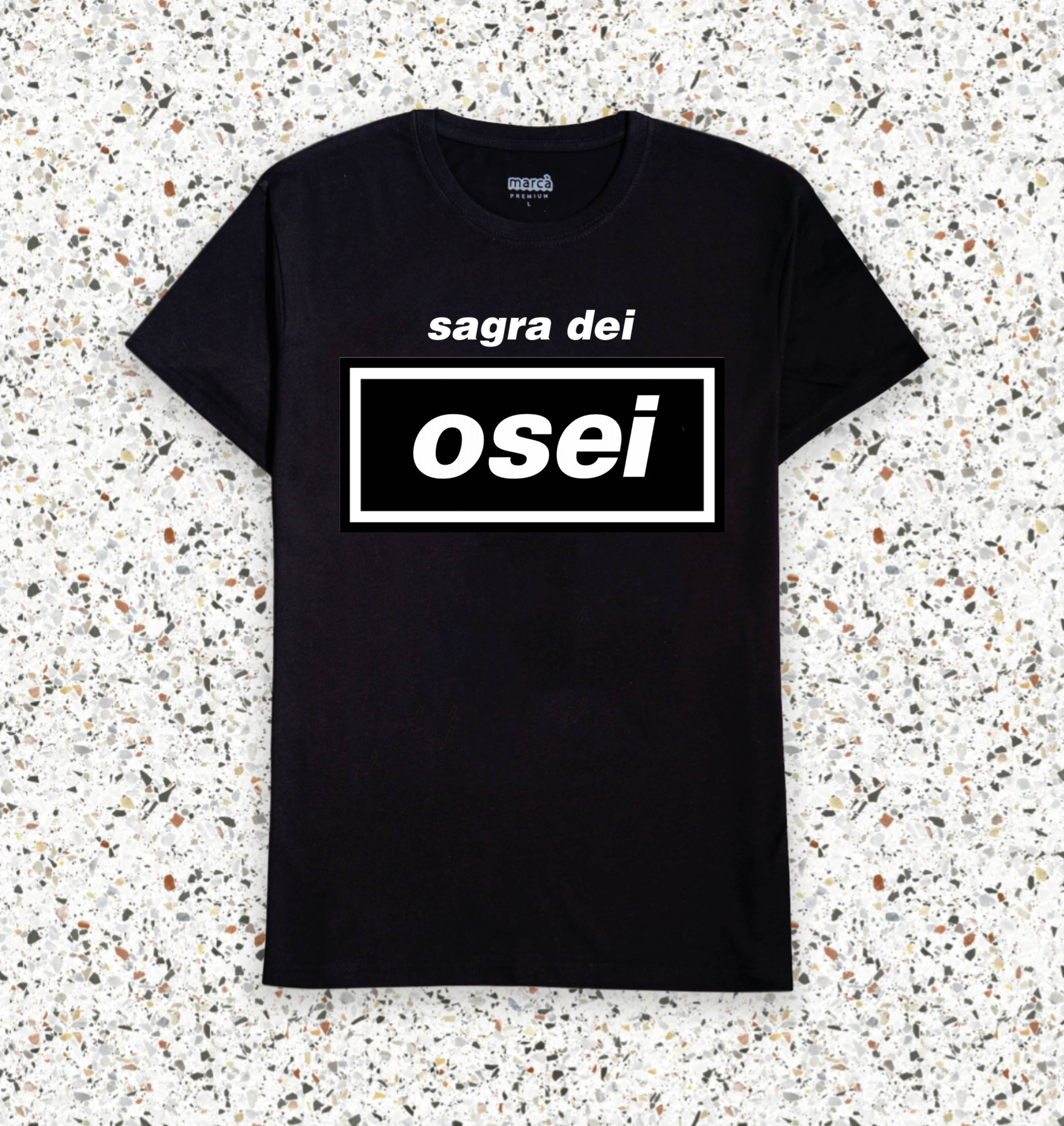 T-Shirt Nera Premium Sagra dei Osei Immagine principale del prodotto
