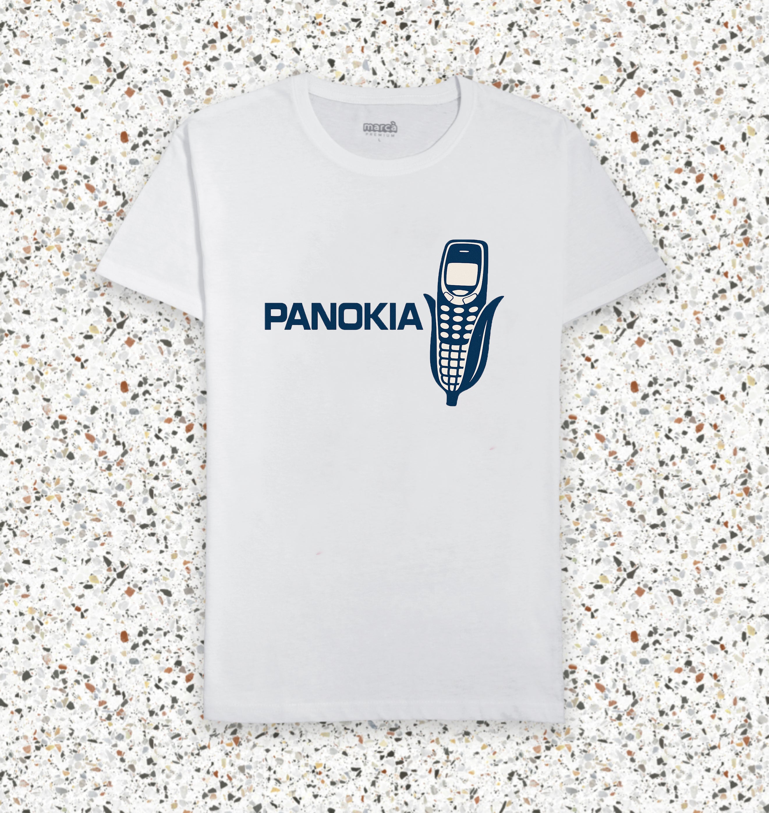 T-Shirt Bianca Premium Panokia Immagine principale del prodotto