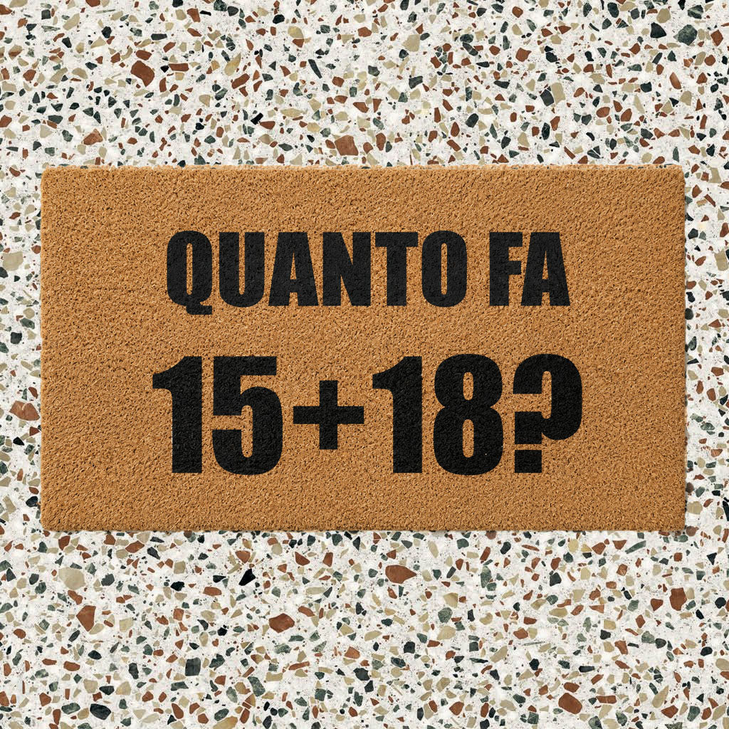 Zerbino in cocco 70x40 QUANTO FA 15+18? Immagine principale del prodotto
