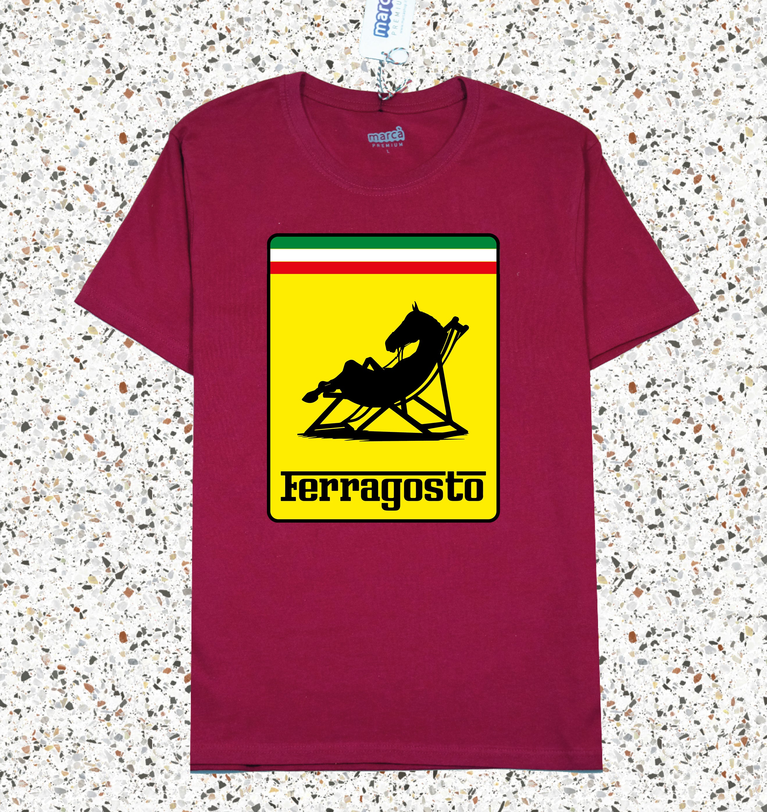 T-Shirt Bordeaux Premium Ferragosto Immagine principale del prodotto