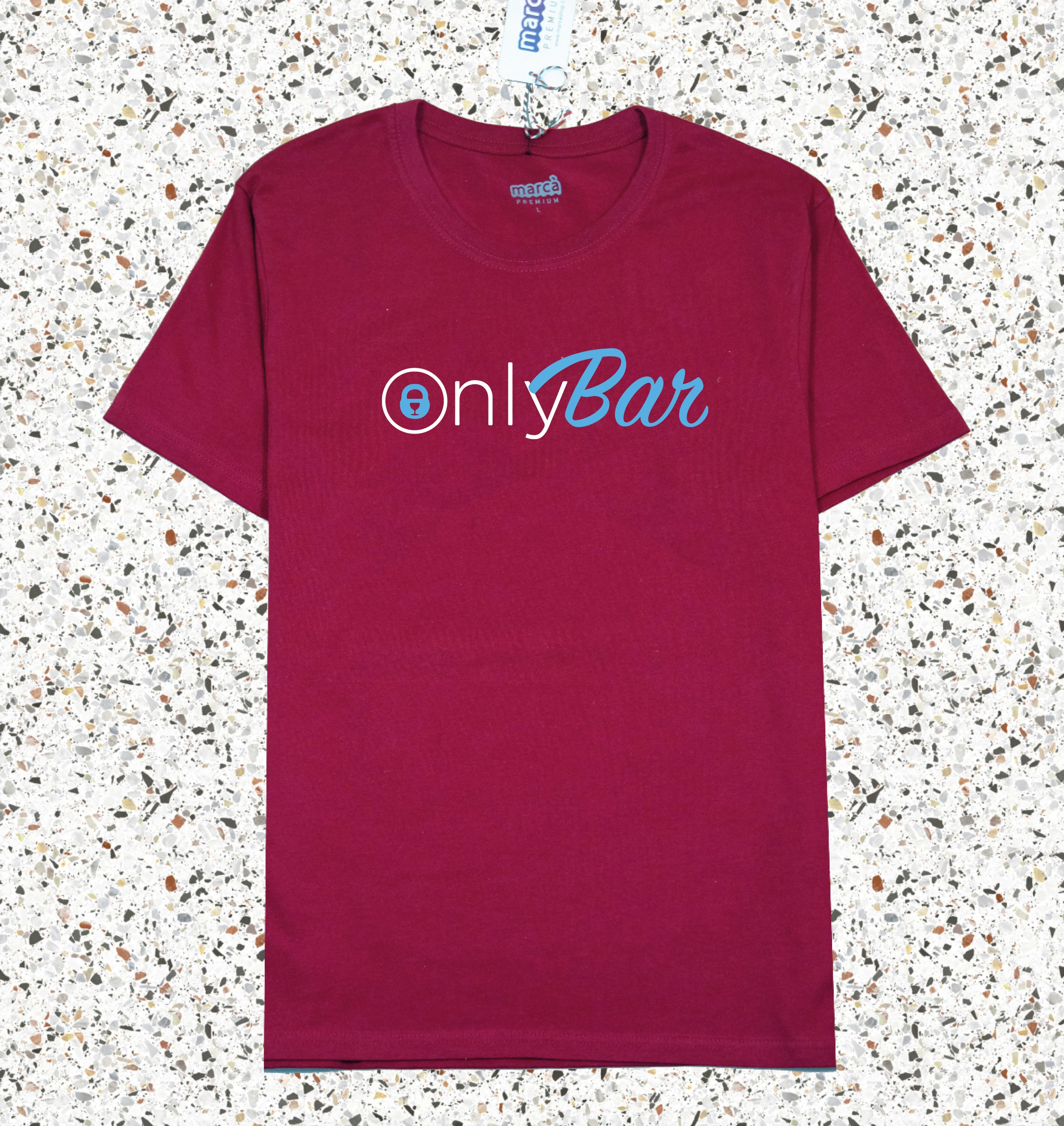 T-Shirt Bordeaux Premium OnlyBar Immagine principale del prodotto