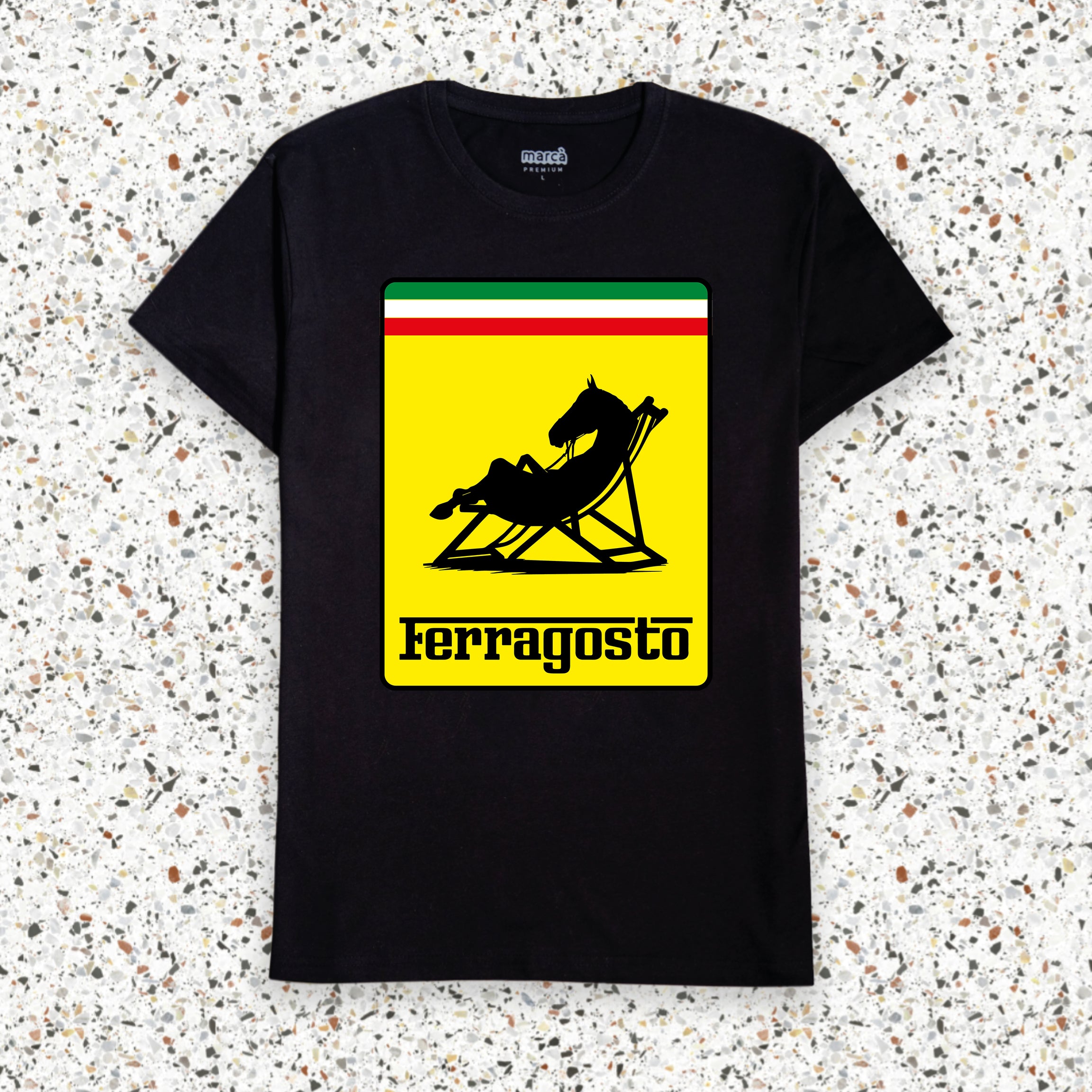 T-Shirt Nera Premium Ferragosto