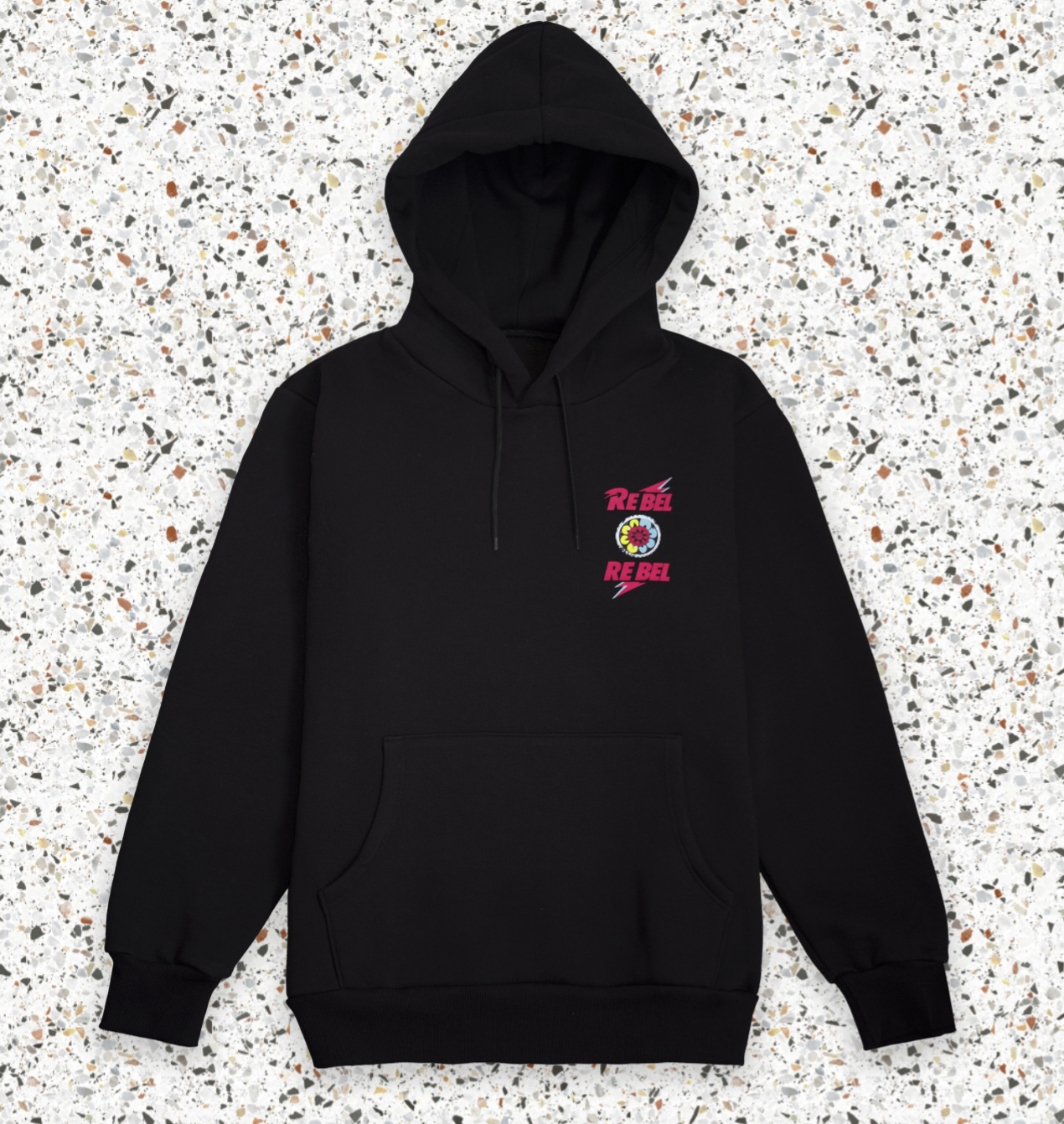 Felpa Nera con cappuccio Marcà Premium Re Bel Immagine principale del prodotto