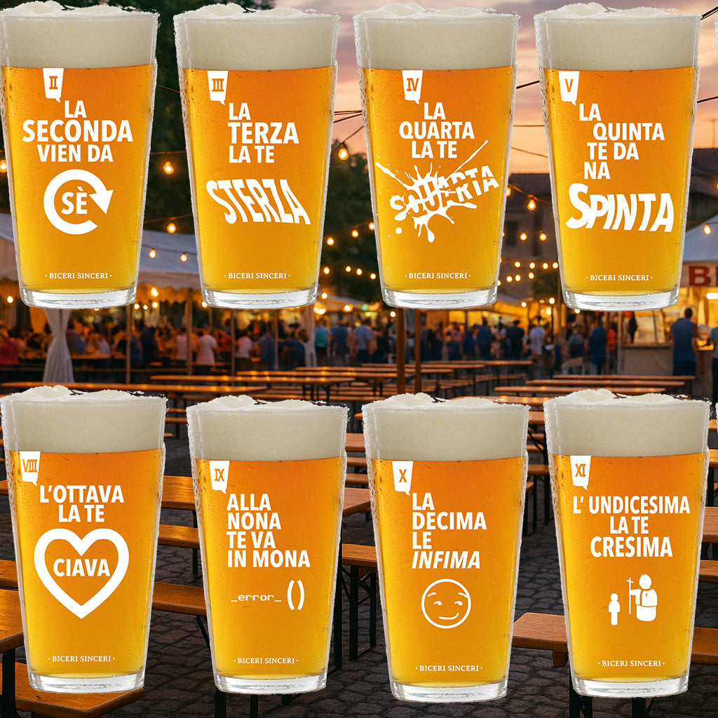 CONFEZIONE BICERI SINCERI DA BIRRA (56 CL) da n.1 a n.12 (12 PZ)
