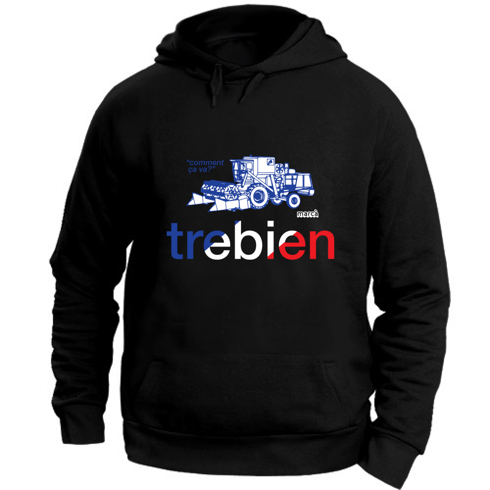 Felpa Unisex con Cappuccio Trebien