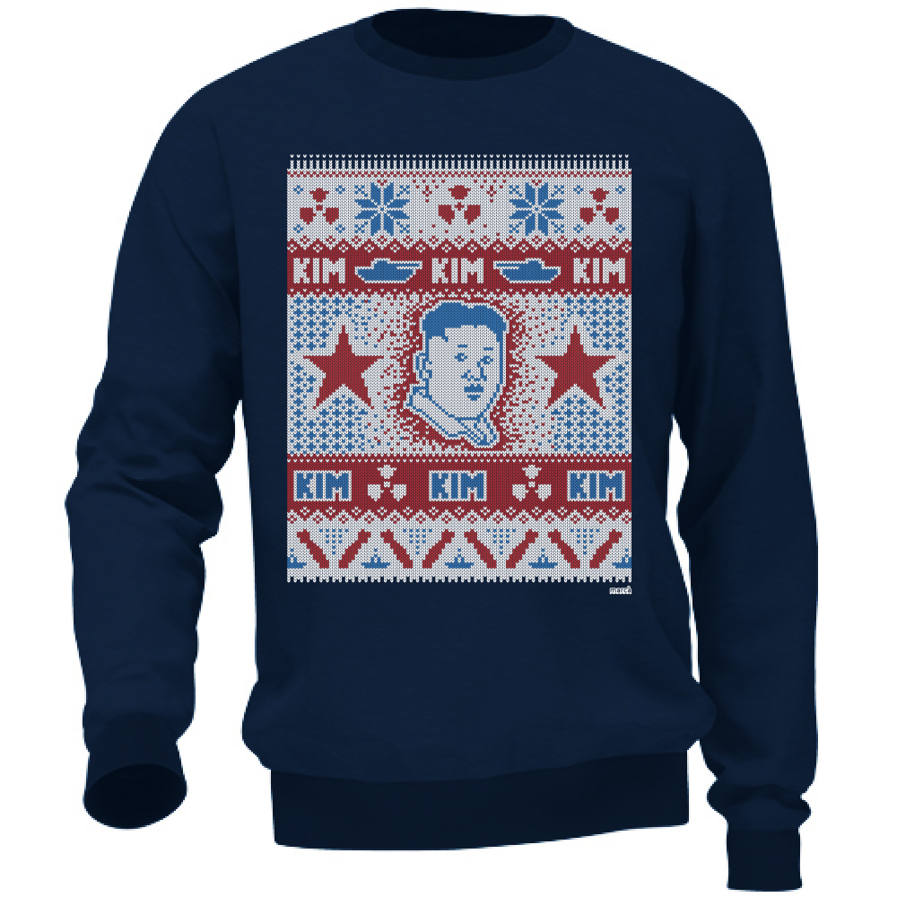 Felpa Blu Unisex Natale Kim Immagine principale del prodotto