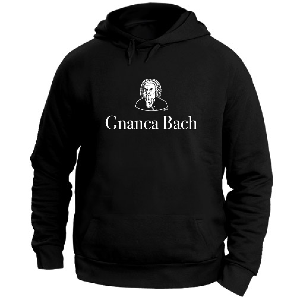 Felpa Unisex con Cappuccio Gnanca Bach logo bianco Immagine principale del prodotto