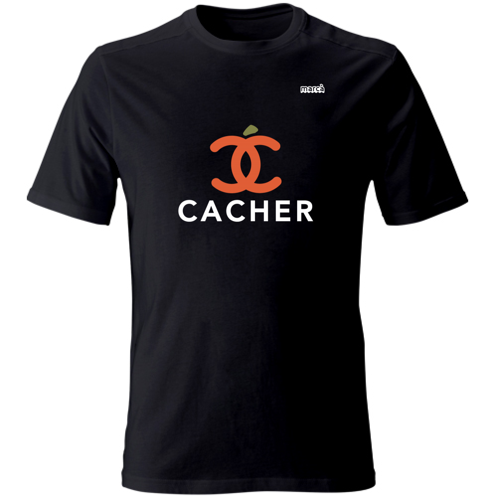 T-Shirt Unisex nera Cacher