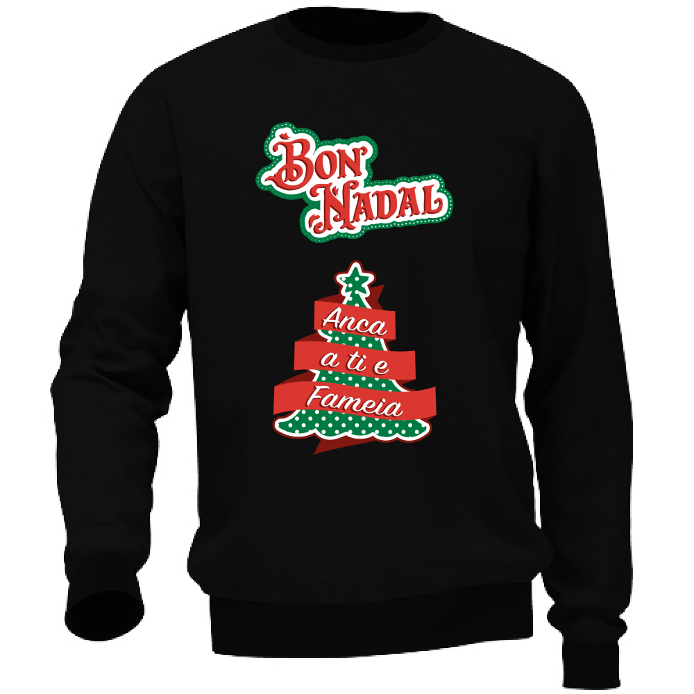 Felpa Unisex BON NADAL ANCA A TI E FAMEIA