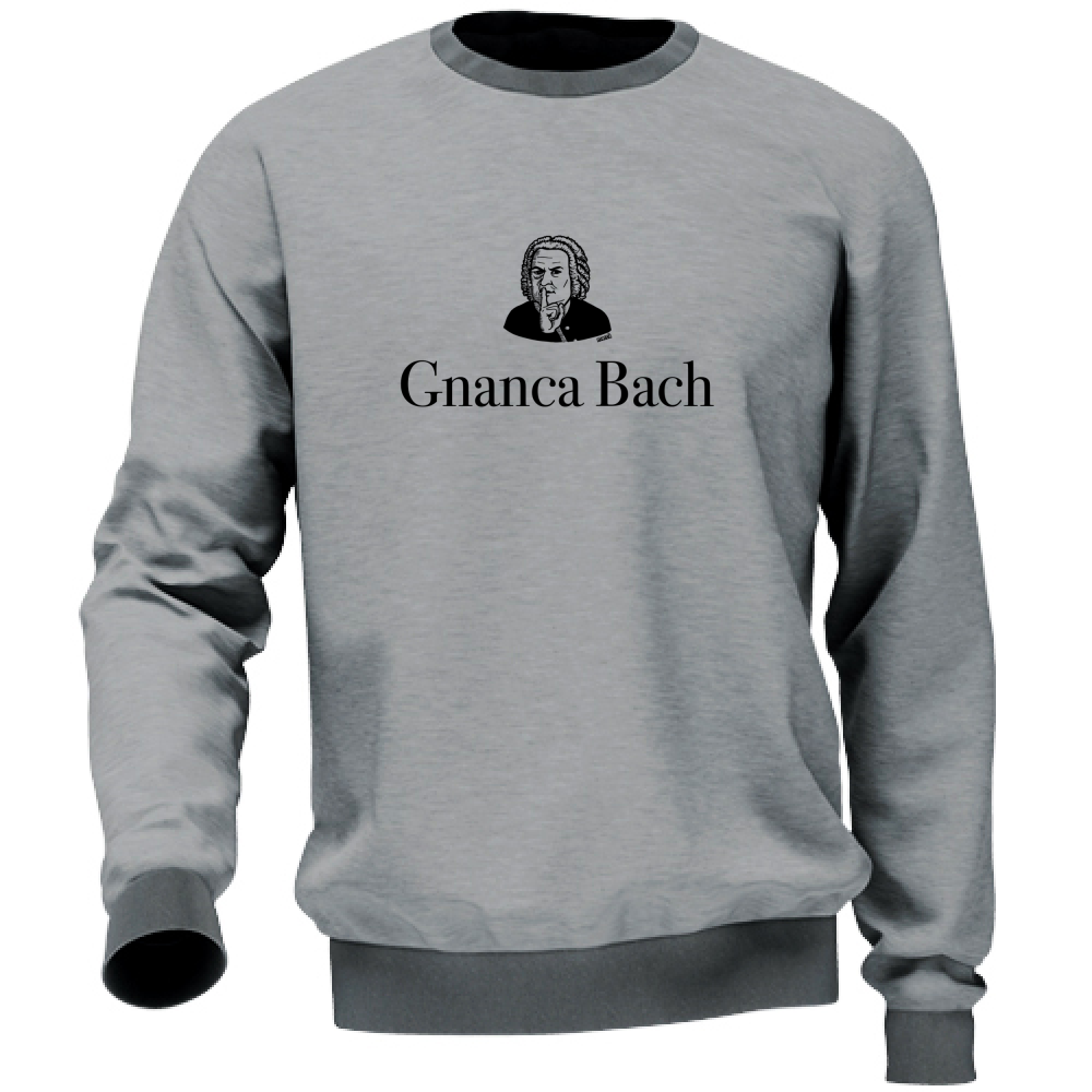 Felpa Unisex Gnanca Bach logo nero