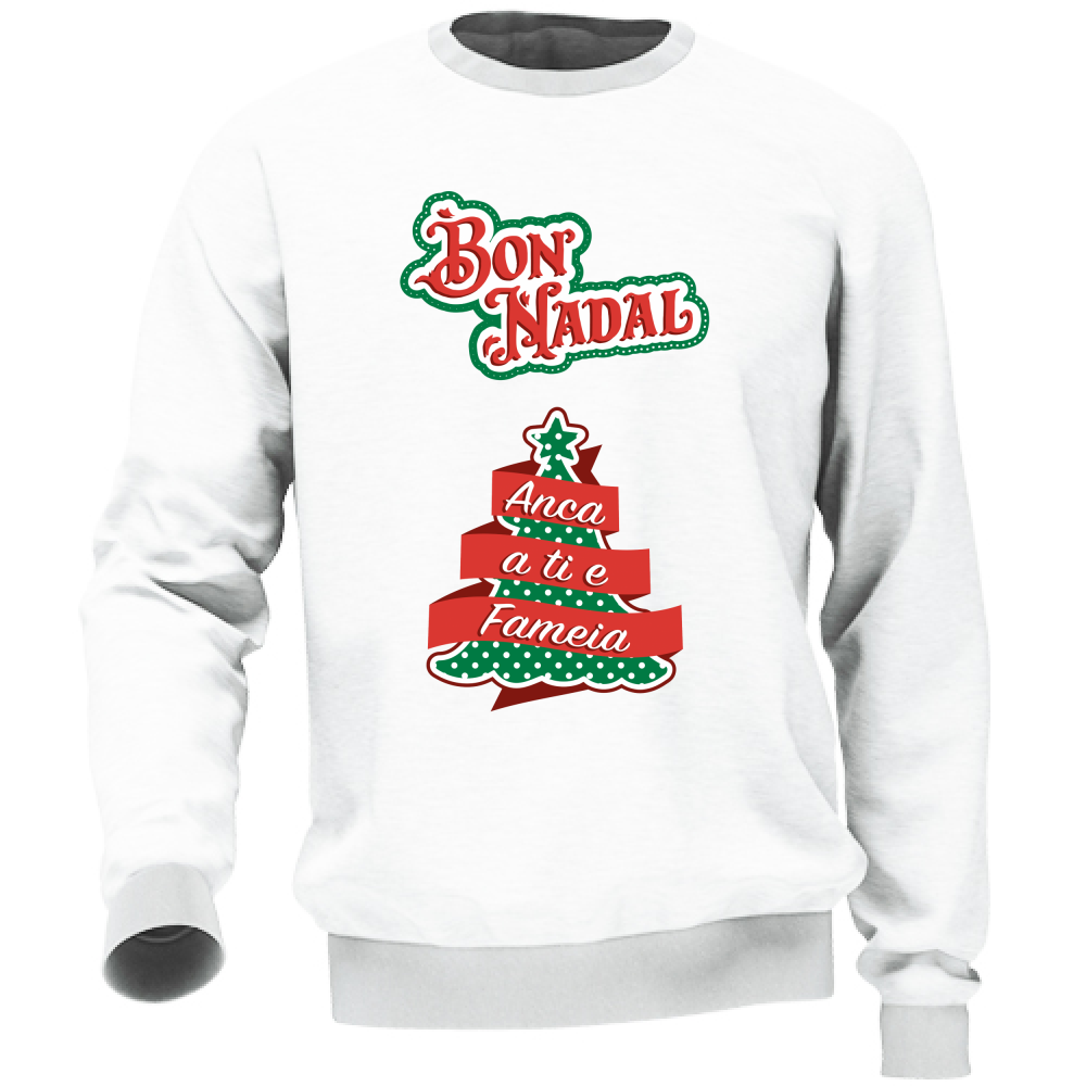 Felpa Unisex BON NADAL ANCA A TI E FAMEIA Immagine principale del prodotto