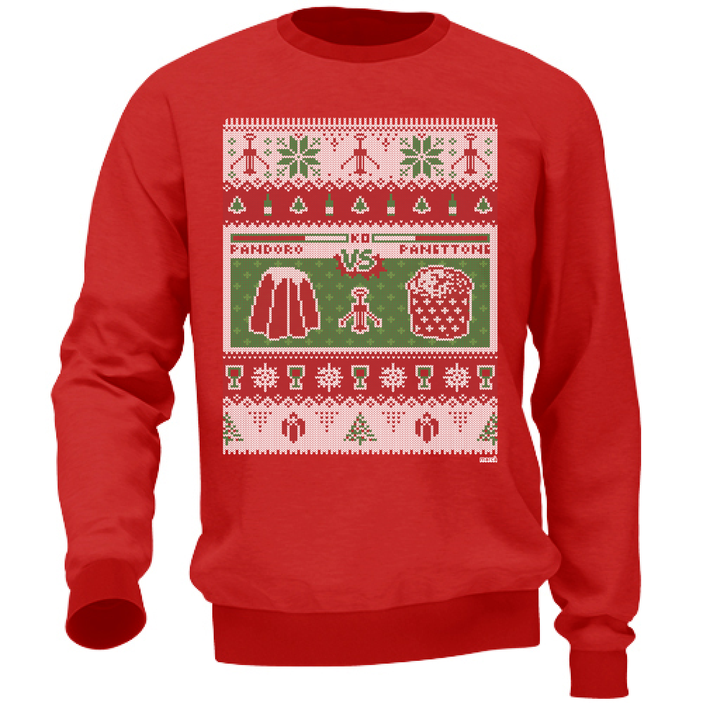 Felpa Rossa Unisex Sfida di Natale