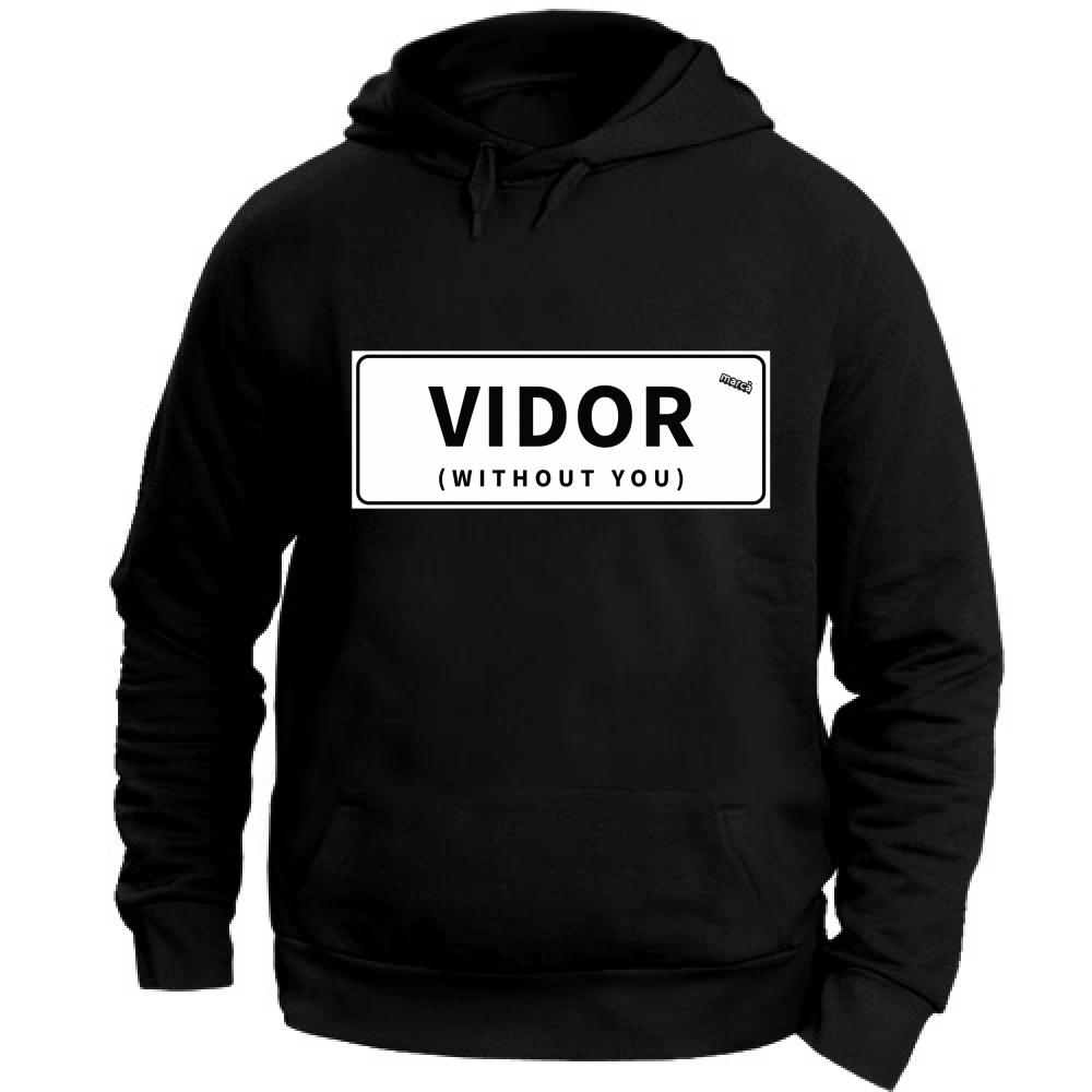 Felpa Unisex con Cappuccio VIDOR WITHOUT YOU