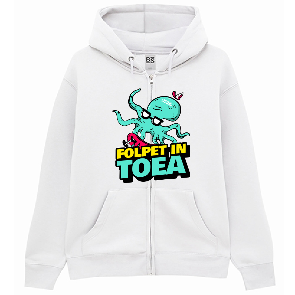 Felpa Cappuccio Zip FOLPET IN TOEA Immagine principale del prodotto