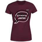 T-Shirt Donna Gnanca parlar scritta nera
