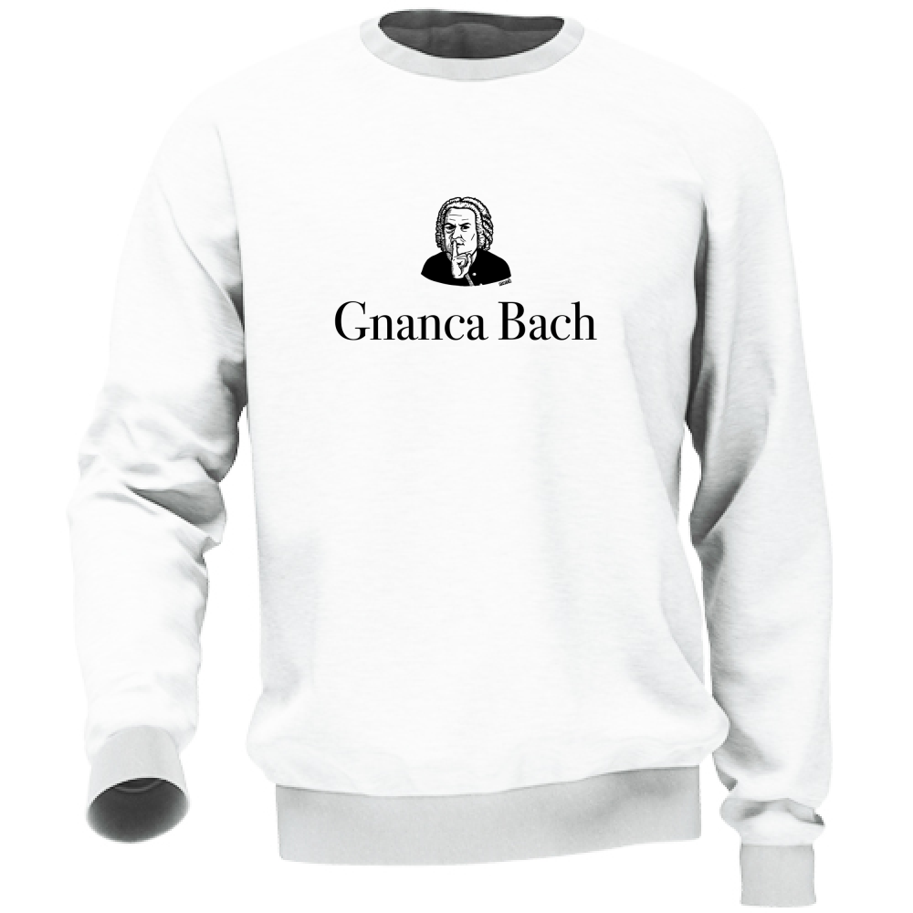 Felpa Unisex Gnanca Bach logo nero