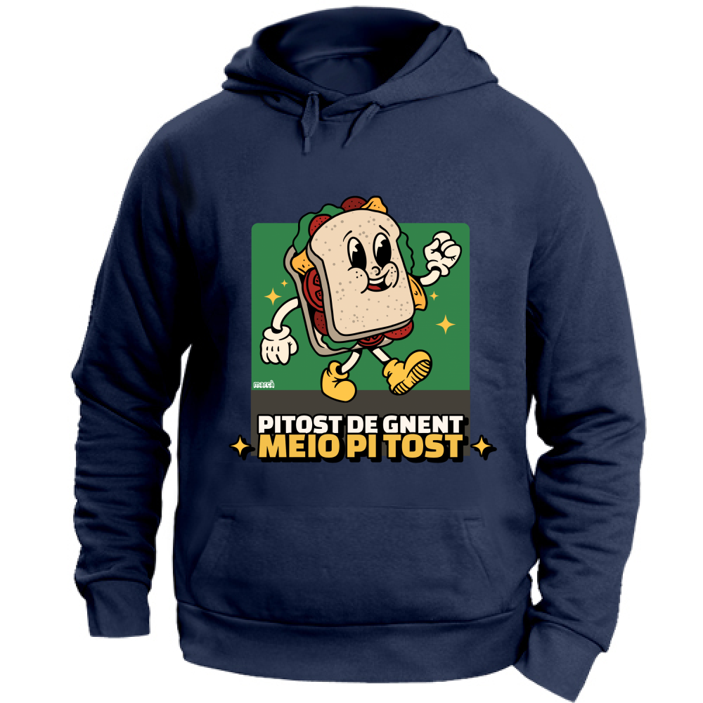 Felpa Unisex con Cappuccio PITOST DE GNENT MEIO PI TOST Immagine principale del prodotto
