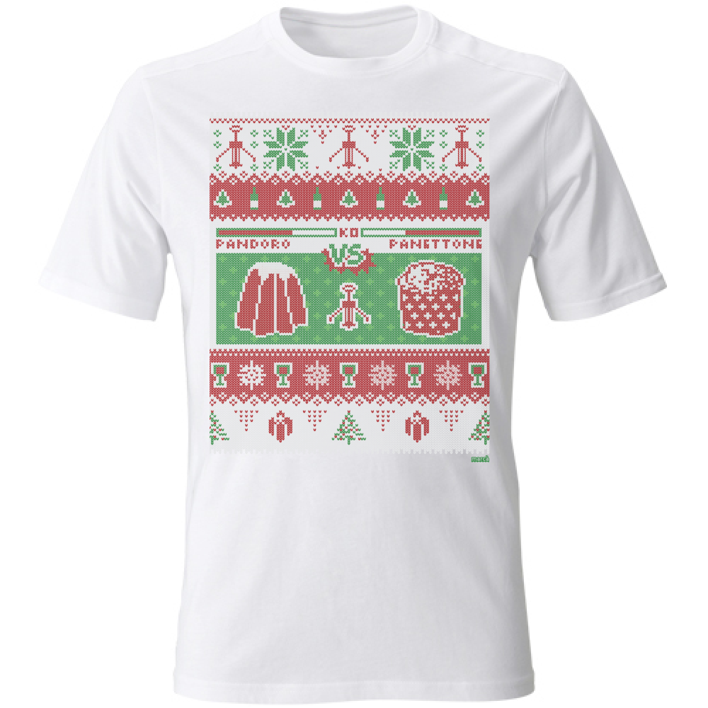 T-Shirt Bianca Unisex Sfida di Natale